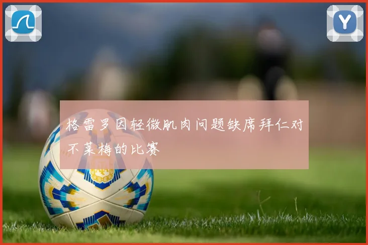 格雷罗因轻微肌肉问题缺席拜仁对不莱梅的比赛