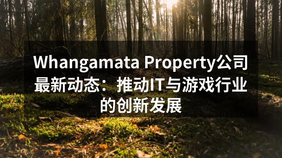 Whangamata Property公司团队积极参与技术创新